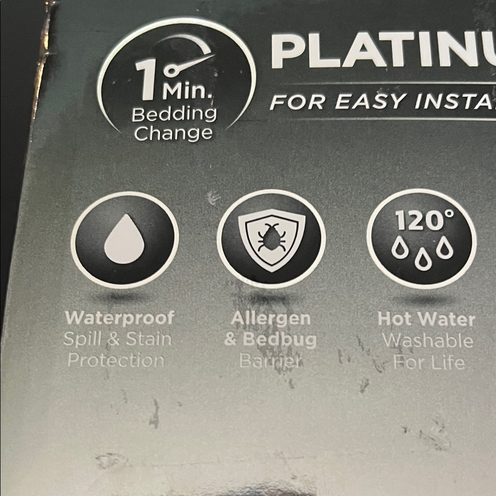 AllerEase Platinum Zip-Off Mattress Protector-Twin - Picture 3 of 9